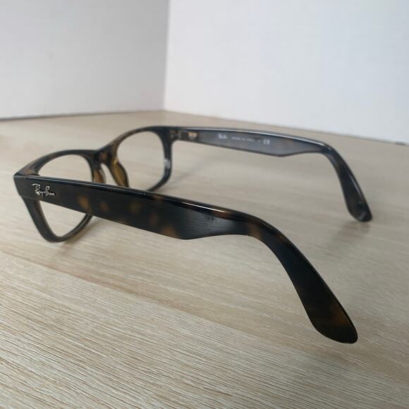 Ray-Ban RB2132 New Wayfarer 902 Sunglasses Tortoise Frames Only 52-18 Italy - Picture 7 of 8